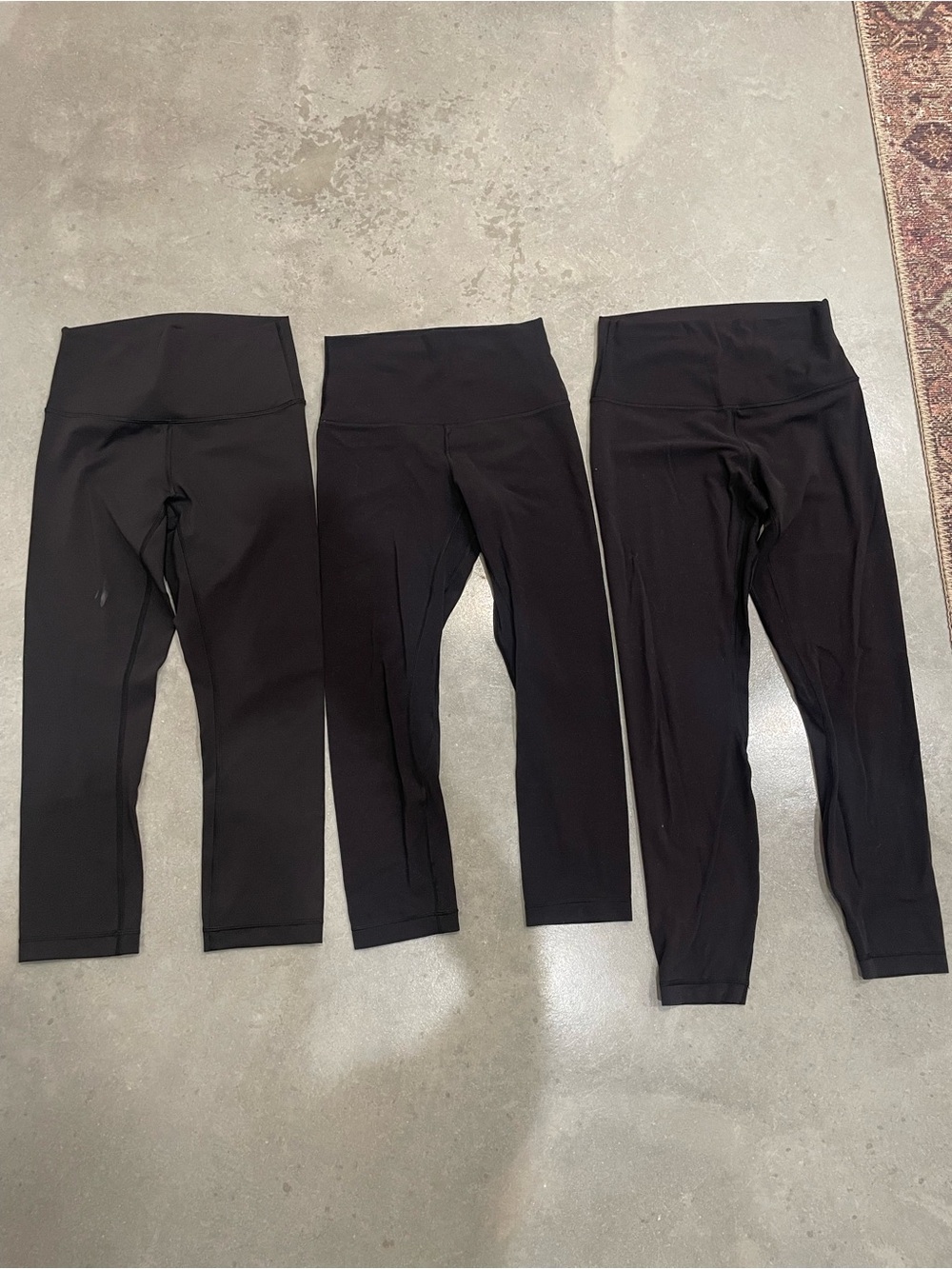 lululemon athletica Black High-Rise Leggings Trio